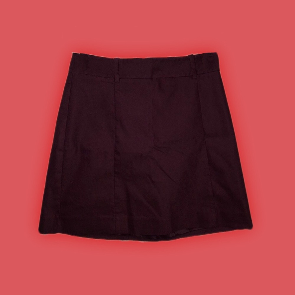 EXPRESS Maroon Mini Skirt